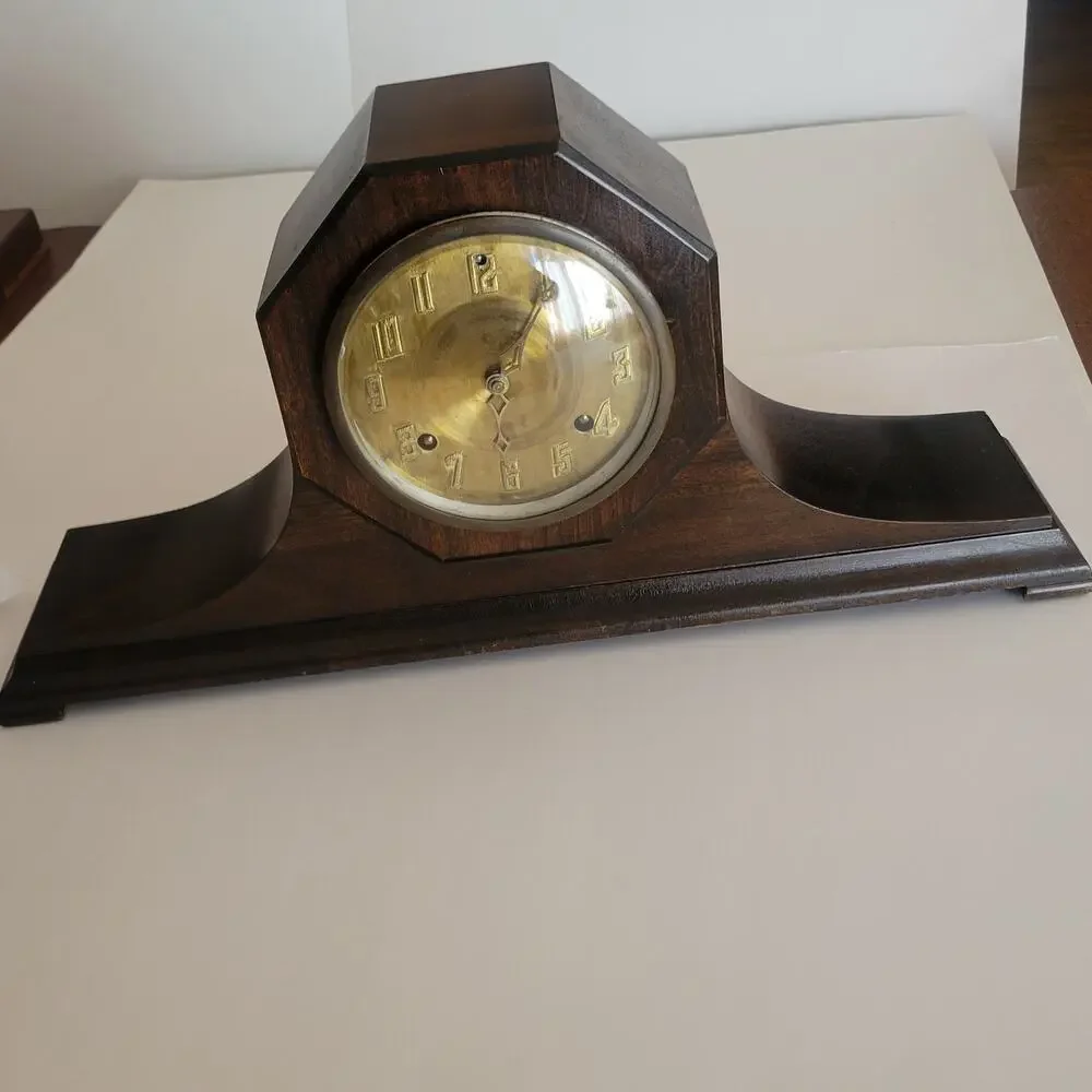 Vintage Antique New Haven Harmoniste Mantle Clock Harmony Duo Chime